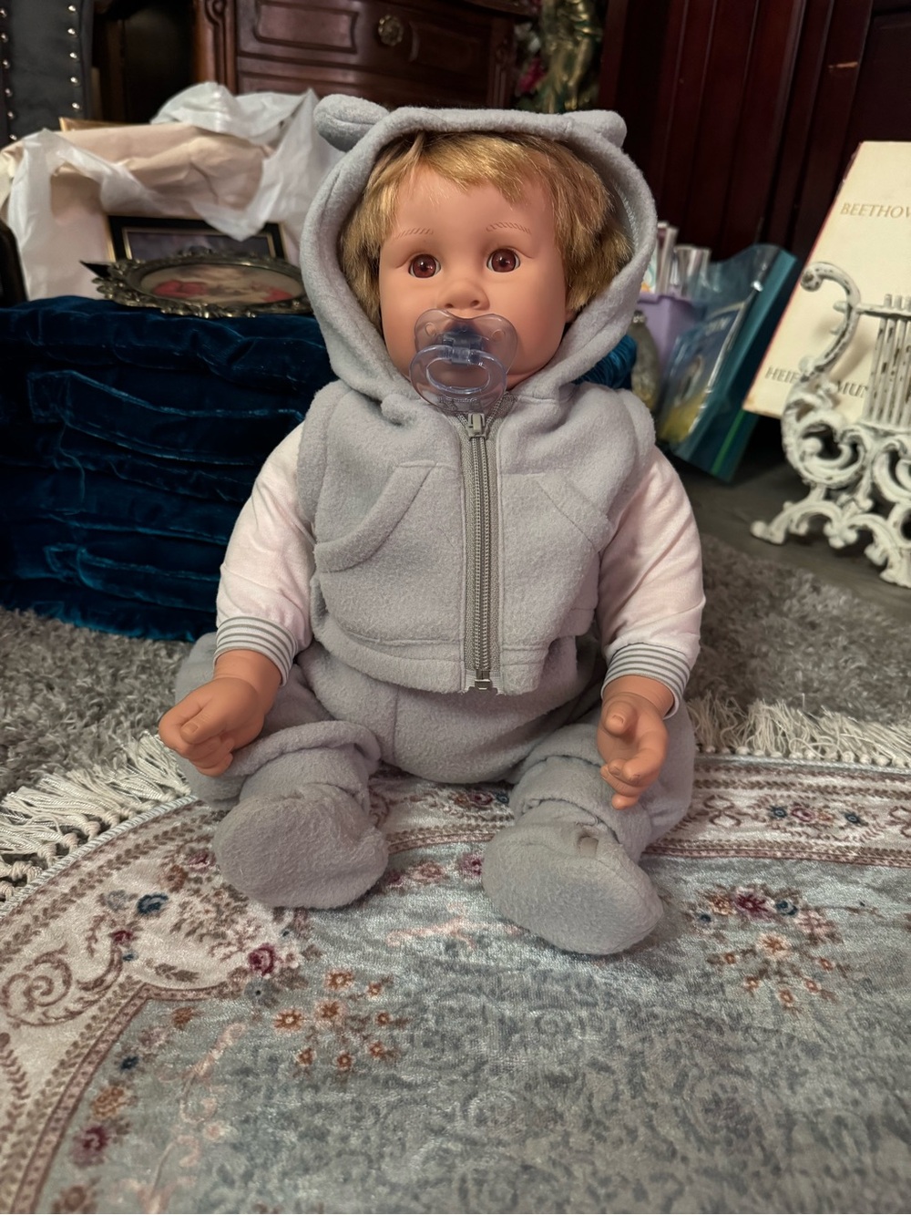 2000 vintage HK Citytoy weighted baby doll w/ voicebox